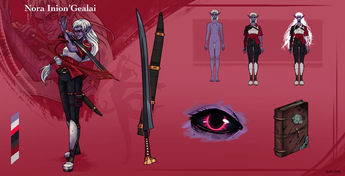 Ficha Personaje Nora Inion'Gealai