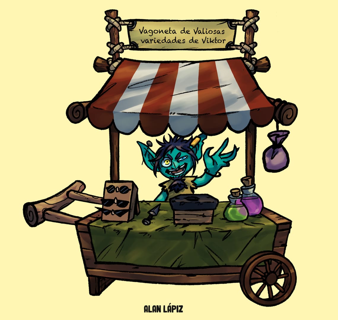 Vagoneta de Valiosas Variedades de Vikor